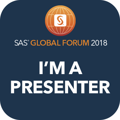 Are you going to SAS Global Forum in Denver? I’m presenting there!