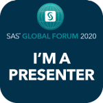 I’m presenting “How Many Shades of Guide: SAS Enterprise Guide to 8.1 and SAS Studio to 3.8 with SAS 9.4” at SAS Global Forum 2020 in Washington DC