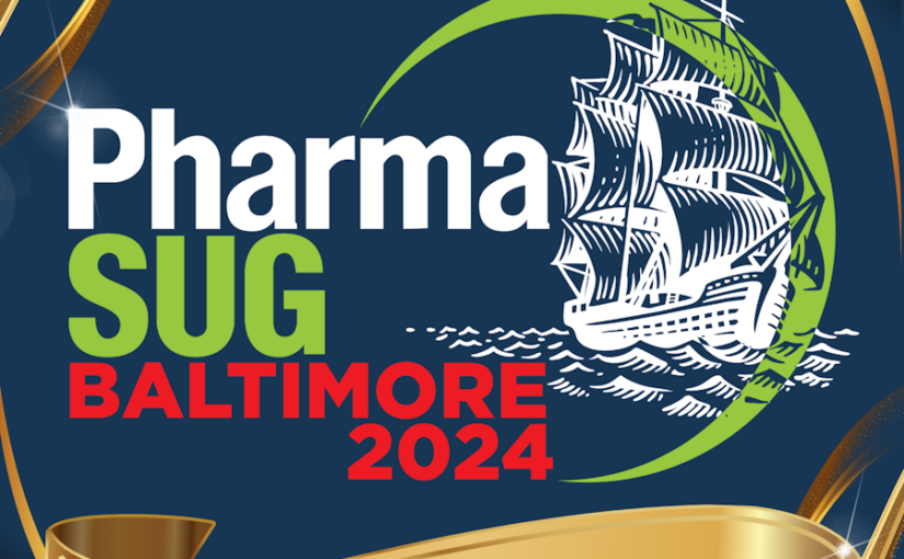 I am presenting a Hands-on Tutorial at PharmaSUG 2024 (19-22 May 2024) in Baltimore MD