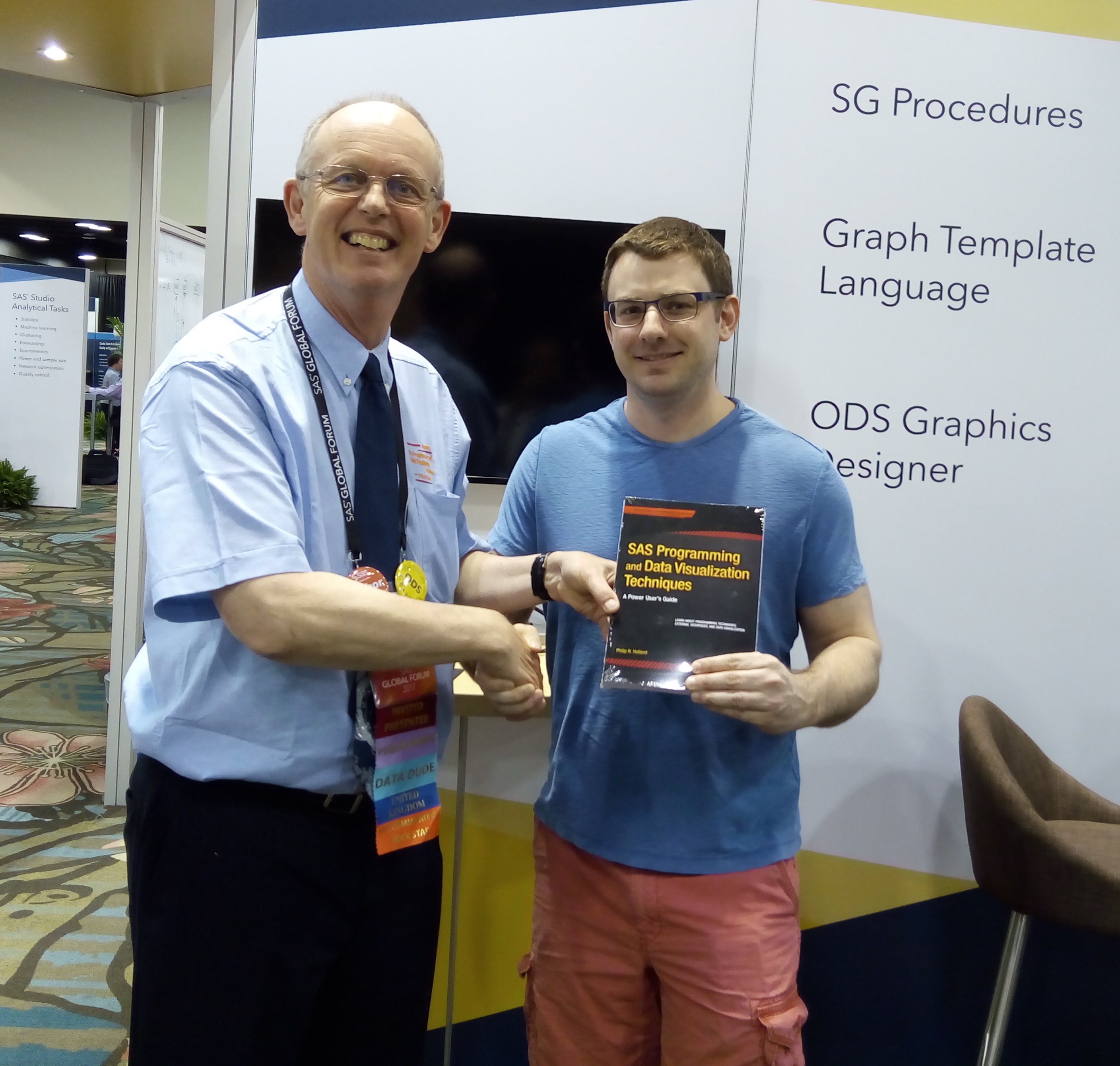 Matthew Hoolsema won a copy of my book in Orlando