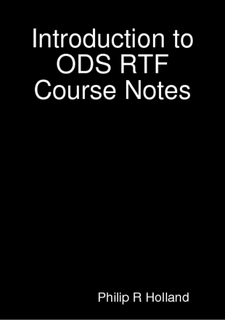 Introduction to ODS RTF course notes (ePUB)