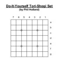 'Paper' Do-It-Yourself Tori-Shogi set