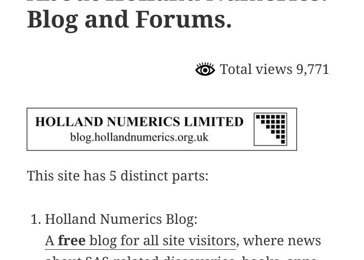 If you use a mobile device, then this blog site will now look different!